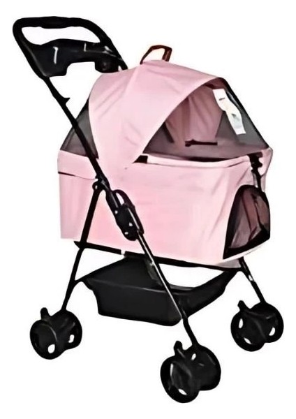Verstappen Kedi ve Köpek Arabası Pembe 45x64x96 Cm