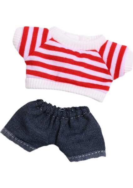 2 Mini 6 Inç Giysileri Kot Şort Kız Giysileri 5-7 8-10 Yaş Kırmızı (Yurt Dışından) fiyatları