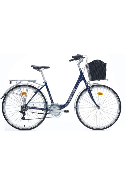 Julıo 28" 21-V Vb Metalik Mavi-Gümüş 43CM Şehir Bisikleti