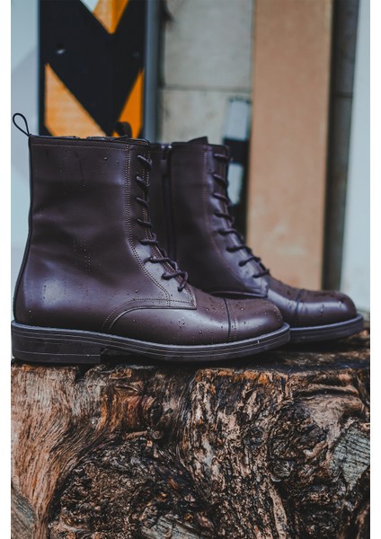 Kadın Bağcıklı Yandan Fermuarlı Günlük Postal Bot Sirus Kahve indirimleri