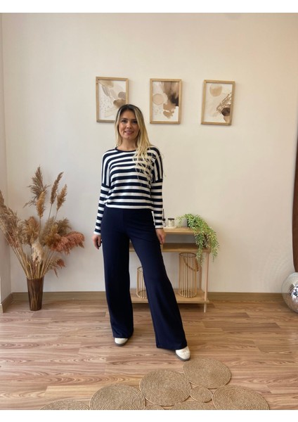 Pens Detaylı Esnek Palazzo Pantolon fiyatları