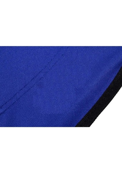 Katlanır Yuvarlak Kamp Masası 70X60 cm Taşıma Çantalı Piknik Masası Mavi