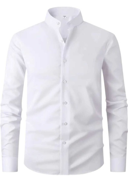 2'li Hakim Yaka Slim Fit Nefes Alan Kolay Ütülenen Dört Mevsim Erkek Gömlek fırsatları