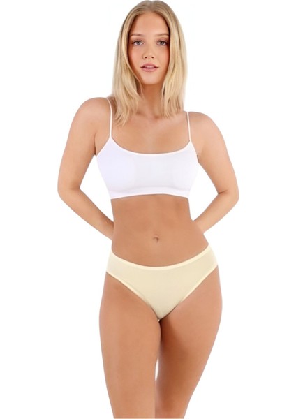 Kadın Pamuklu Penye Süprem Kumaş Bikini Külot Kadın Bikini Külot 6 Adet