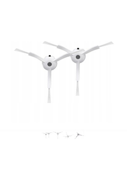 Roborock S8, S8+, S8 Pro Ultra, Q5, Q5 Pro+, Q8, Q8 Max+ Uyumlu Yan Fırça - 2 Adet