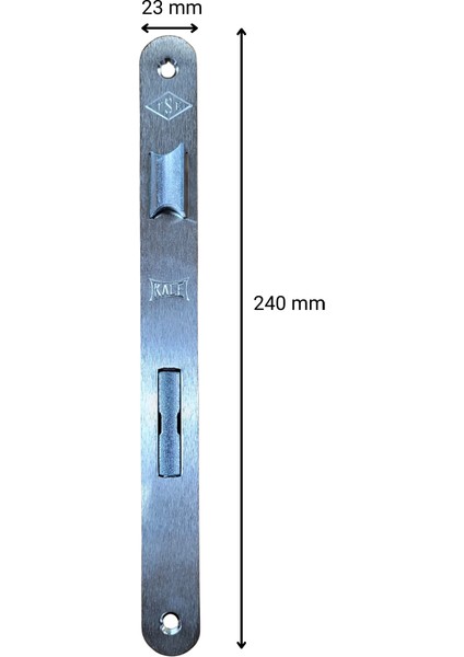 Extra İç Kapı Gömme Wc Kilit 35 mm Oval Ayna 169RWC