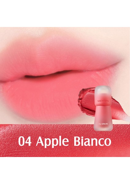 Saemmy's Crema Velvet Tint - Kadife Bitişli, Doğal Görünüm ve Yoğun Renk Sunan Tint - 04 Apple Bianco