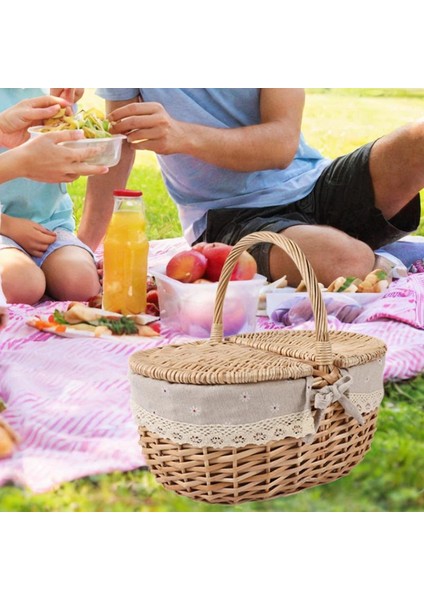 I ve I Hasır Sepeti Park Meyveleri Için Hasır Dokuma Sepet Küçük Gri (Yurt Dışından) indirimleri