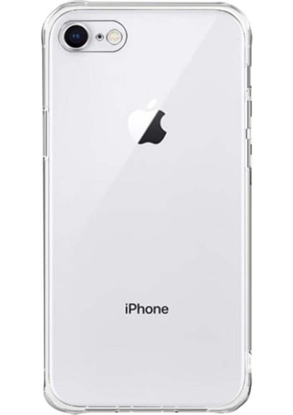 iPhone 7 / 8 / Se 2020 Uyumlu Köşe Airbag Çıkıntılı Darbe Engelleyici Star Silikon Telefon Kılıfı