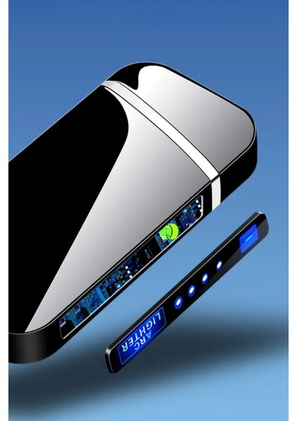 K18 USB Şarjlı 2 Arc Alevsiz Çakmak -New Style