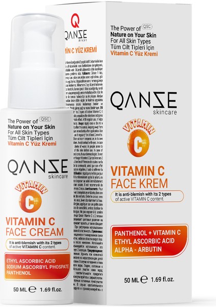 Vitamin C Yüz Kremi – Iki Farklı C Vitamini Içerir 50ml