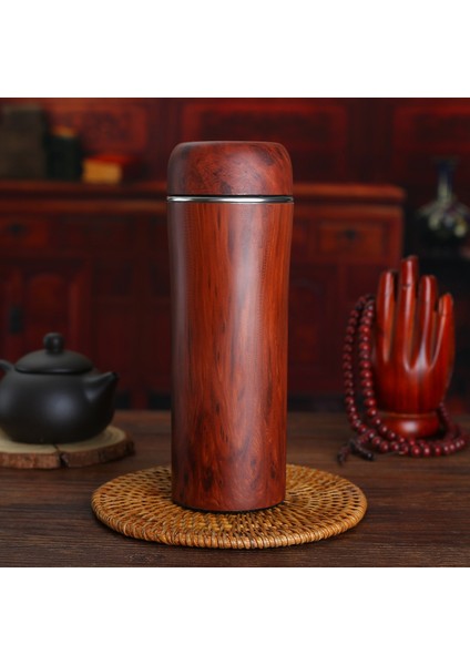 500ML Ahşap Tahıl Paslanmaz Çelik Mor Kum Termos Şişe (Yurt Dışından)