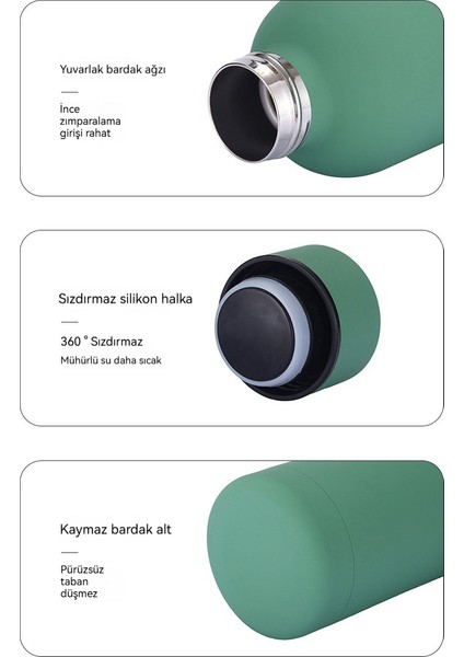 350ML Termos Şişe Yalıtımlı Çift Katmanlı Vakum Küçük Ağızlı Uzay Su Şişesi Mühürlü Sızıntı Geçirmez Doğrudan Içme Spor Su Şişesi (Yurt Dışından) fırsatları