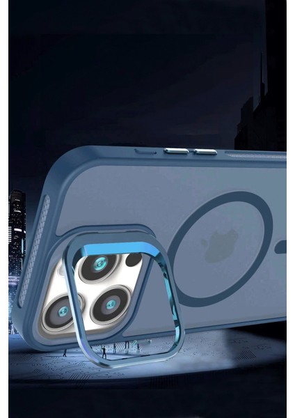 Apple iPhone 16 Flet Lens Magsafe Kapak - Siyah 13