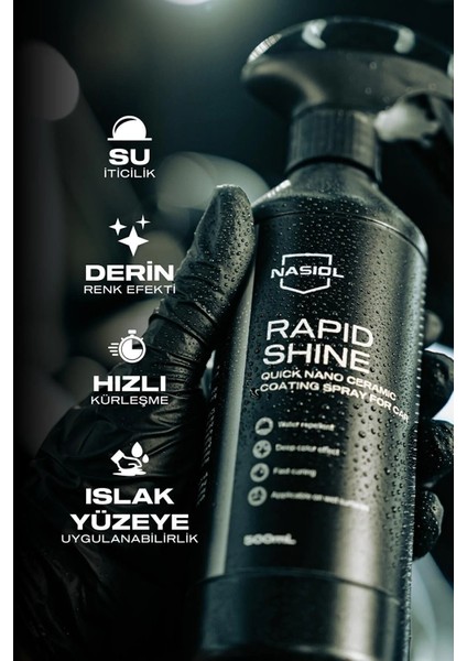 Rapidshine Araçlar Için Hızlı Nano Seramik Kaplama Spreyi 500 ml