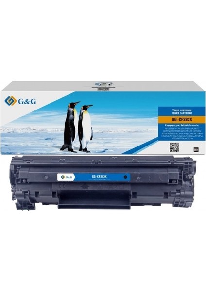 xBox HP CF283A-83A (M125-M127-M201-M202-M225)/CANON CRG-737 Muadil Siyah Toner