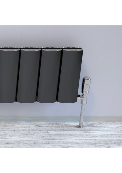 Otis Double Serisi Dizayn Radyatör 1800 x 308 3 Dilim Antrasit