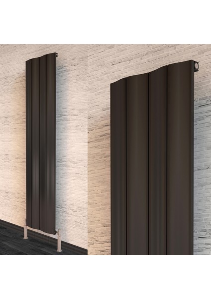 Amazonite Serisi Dizayn Radyatör 600 x 620 6 Dilim Antrasit