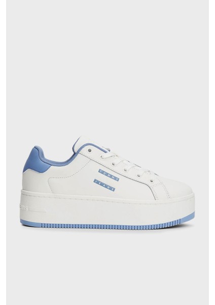 Tommy Jeans Platform Deri Sneaker Ayakkabı Bayan Ayakkabı EN0EN02518 C33