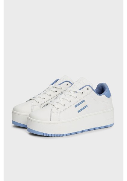 Tommy Jeans Platform Deri Sneaker Ayakkabı Bayan Ayakkabı EN0EN02518 C33