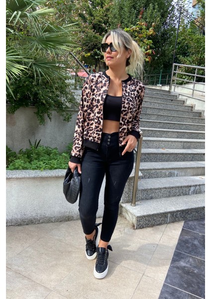 Yüksek Bel Likralı Skinny Jean Pantolon