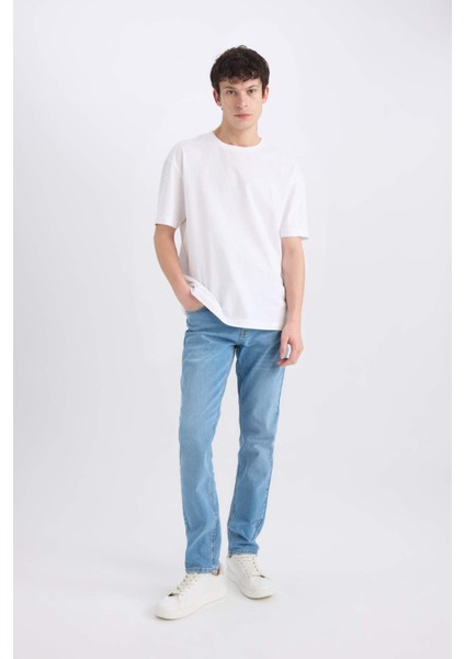 Pedro Slim Fit Dar Kalıp Normal Bel Dar Paça Jean Pantolon D8583AX25SP modelleri