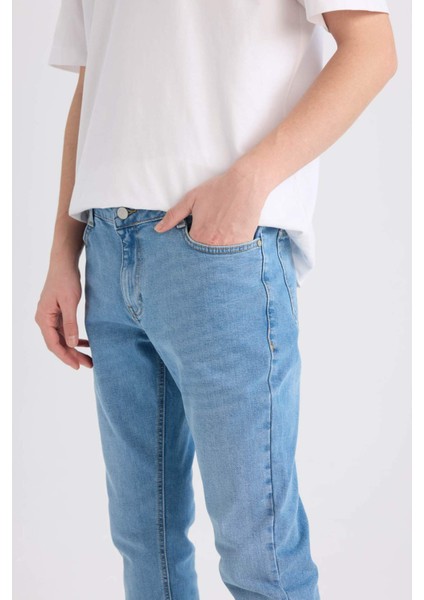 Pedro Slim Fit Dar Kalıp Normal Bel Dar Paça Jean Pantolon D8583AX25SP fırsatları