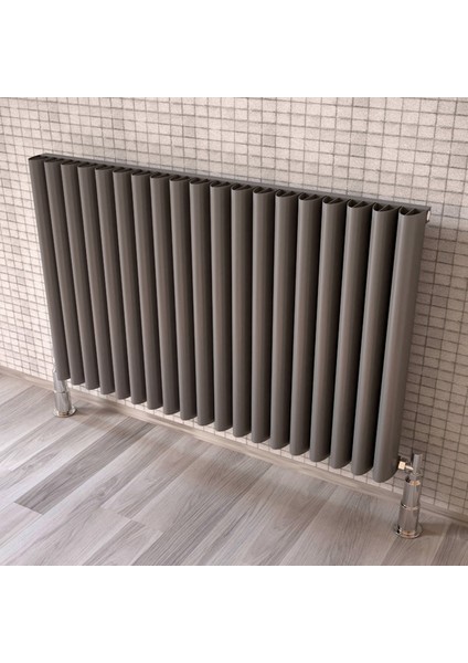 Albite Serisi Dizayn Radyatör 600 x 600 11 Dilim Antrasit