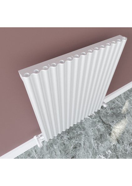 Fiona Alüminyum Dikey Radyatör 1800×600mm 6 Dilim Beyaz | Yüksek Isıl Verim fırsatları