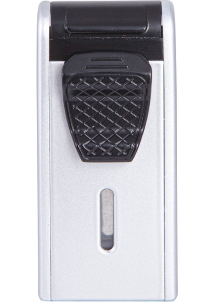 Çift Torch Pürmüz Gümüş Metal Puro Çakmağı