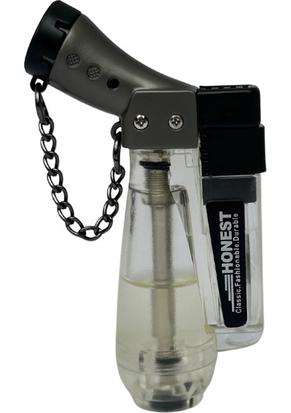 Tek Torch Pürmüz Gümüş Puro Çakmağı