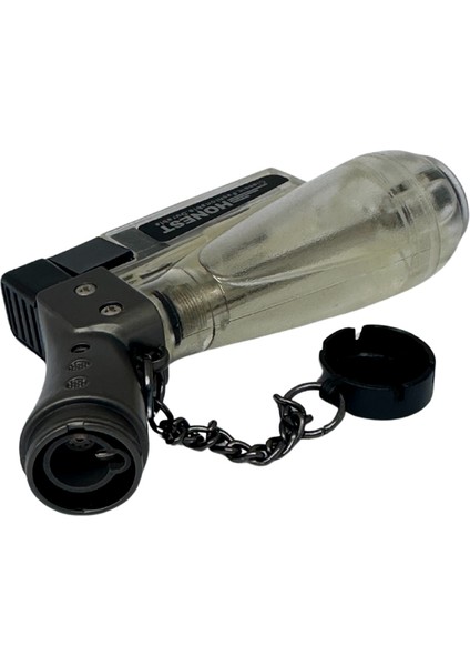 Tek Torch Pürmüz Gümüş Puro Çakmağı