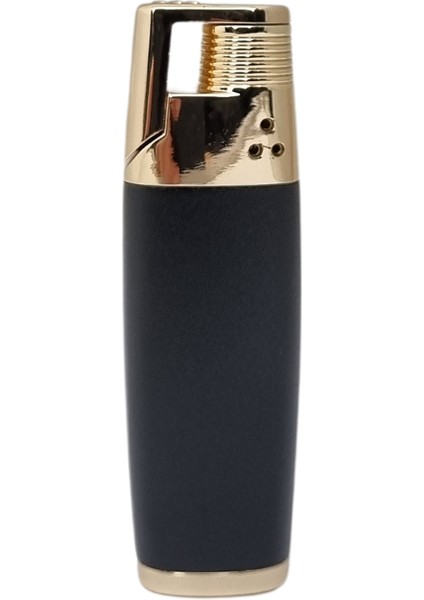 Tek Torch Pürmüz Siyah-Gold Puro Çakmağı