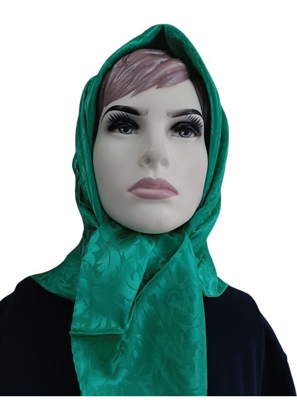 Jakarlı Eşarp, Eşarp, Desenli Eşarp, Ipeksi Saten Eşarp