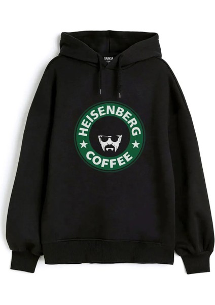 Breaking Bad Walter White Heisenberg Baskılı Kapşonlu Siyah 3 Ip Sweatshirt Hoodie
