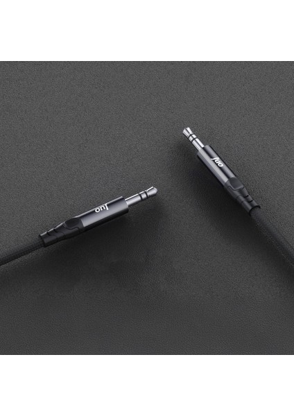 Stereo 3.5mm Trs Jack Örgülü Aux Ses Kablosu 3 Metre