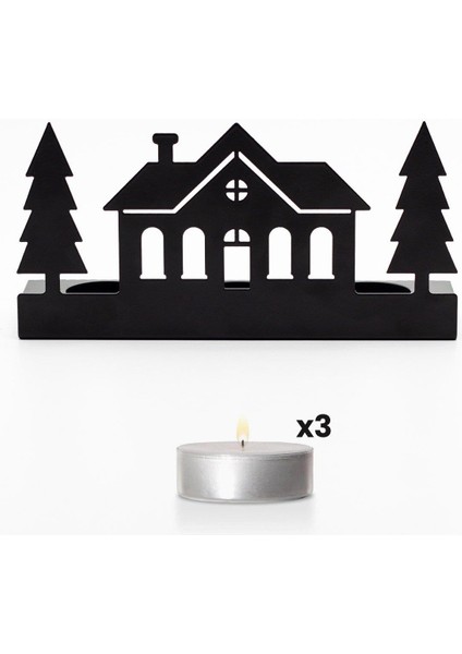 Dekoratif Ev Tasarım Metal Mumluk Siyah Şamdan fiyatları