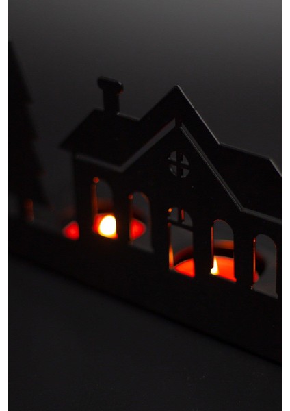 Dekoratif Ev Tasarım Metal Mumluk Siyah Şamdan fırsatları