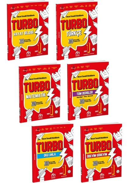 1. Sınıf Turbo 2. Dönem Eğitim Seti 6 Kitap