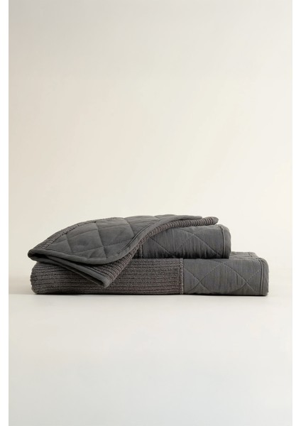 Hüma Antrasit Pamuk 3 Parça Havlu Seti fiyatları