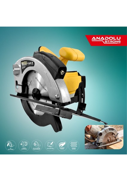 ANS1008 1200W Daire Testere Sunta Kesme Makinesi Elmas Uçlu Bıçak