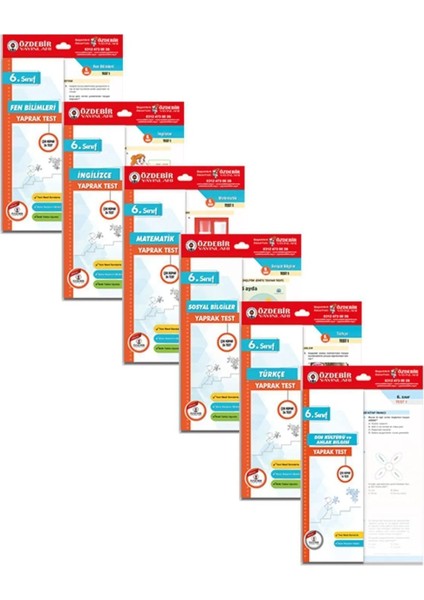 6.Sınıf Tüm Dersler Yaprak Test