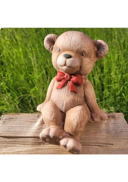 Oturan Ayı Teddy Silikon Kalıp