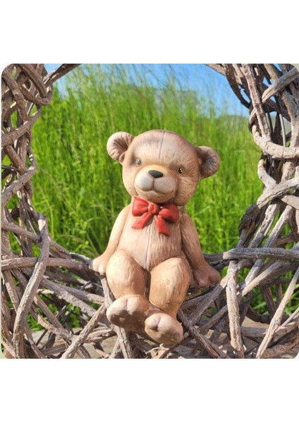 Oturan Ayı Teddy Silikon Kalıp