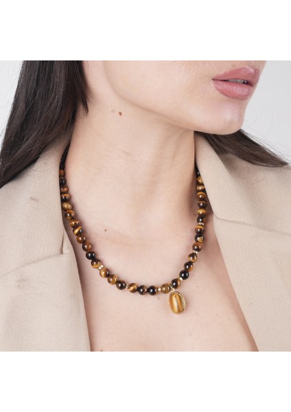 Tomiris - Kaplan Gözü Doğal Taş Kolye & Bileklik fiyatları