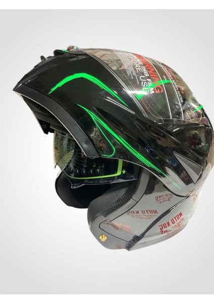 Ls5 Motosiklet Çene Açılır Gözlüklü Kask