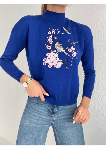 Kadın Kuş Nakışlı Triko fiyatları