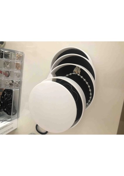 4 Katlı Dönebilen Silindir Takı ve Makyaj Organizer Kutusu fırsatları