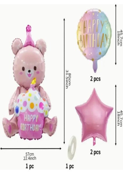 Doğum Günü Parti Balon Seti 5'li