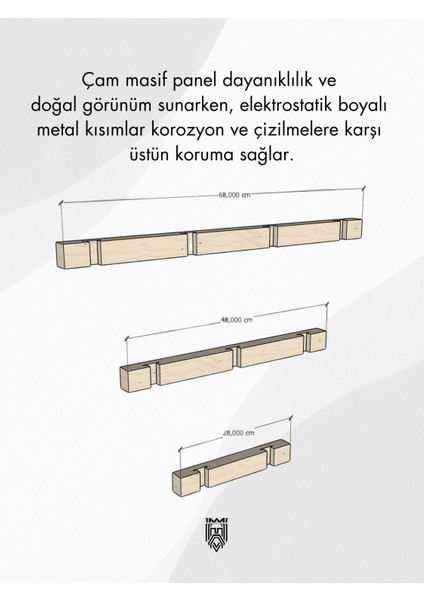 Hestia Duvar Askısı 3'lü